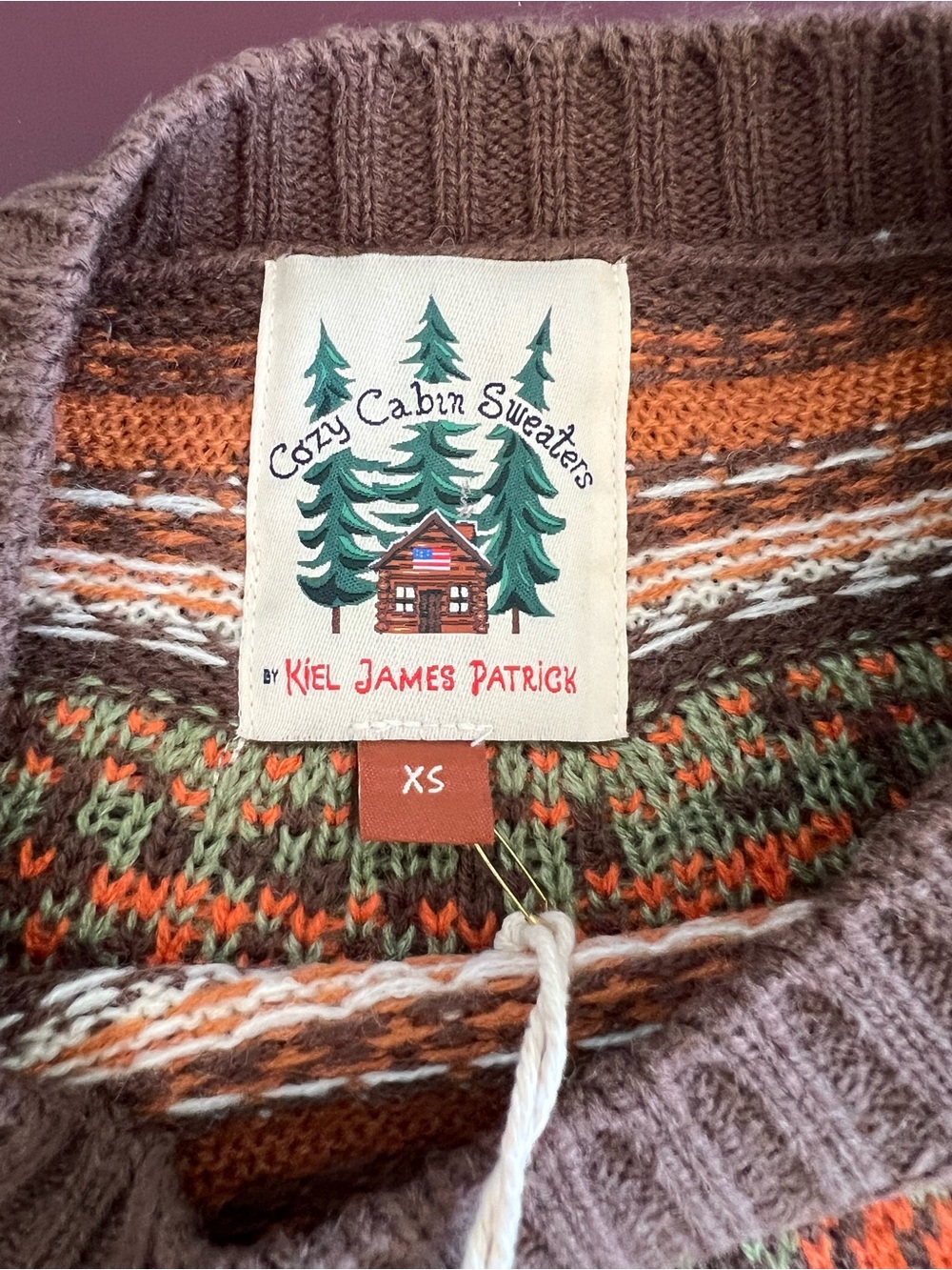 Kiel James Patrick Cozy Pumpkin Sweater XS NWT - Picture 3 of 7